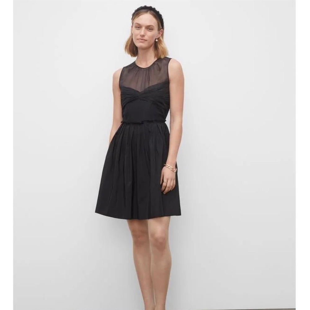 Club Monaco Black Fit & Flare Dress